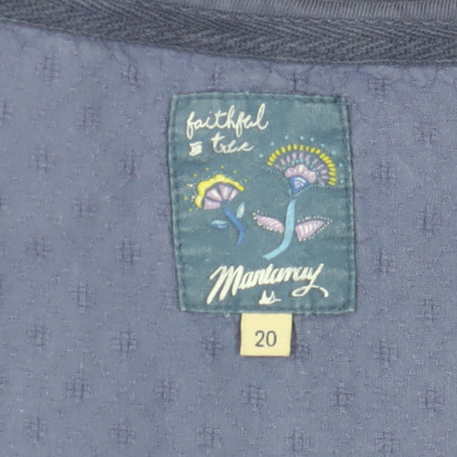 FatFace Women's Blue T-Shirt Size 20 Regular