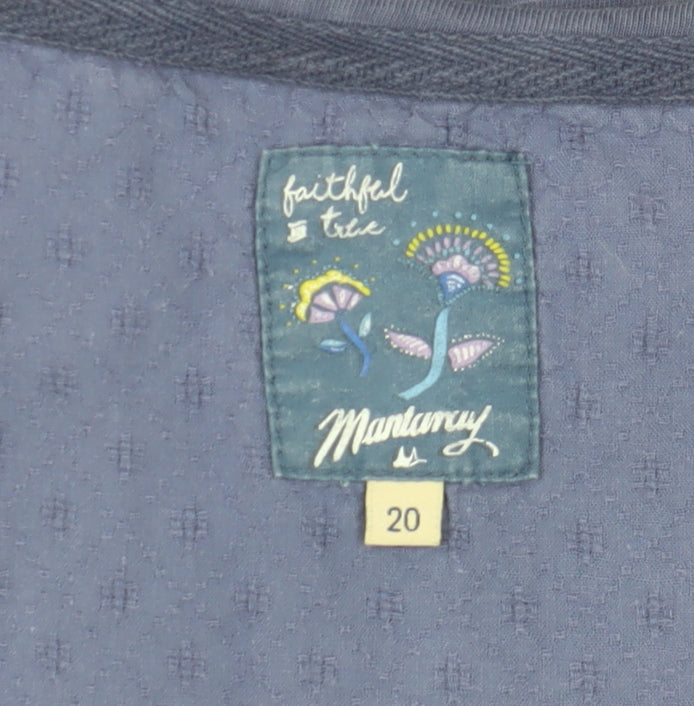 FatFace Women's Blue T-Shirt Size 20 Regular