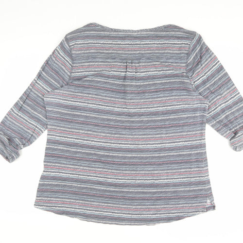 Manoray Women's Multicoloured Striped T-Shirt Size 20