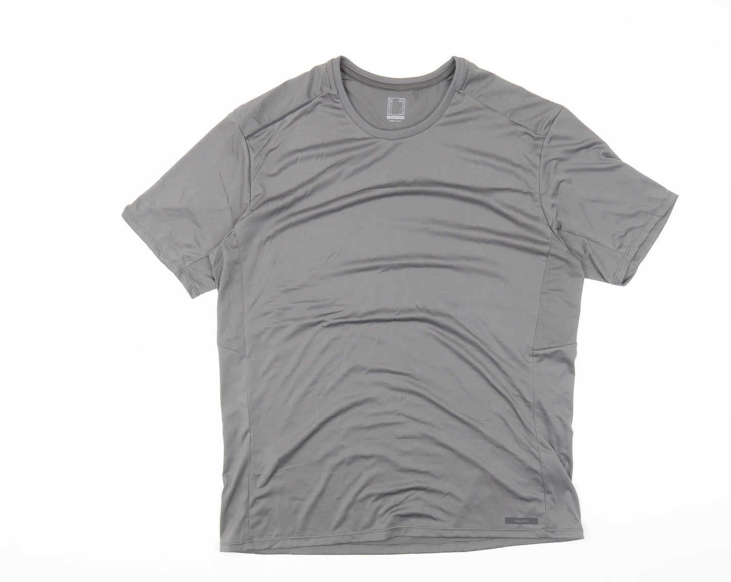 Decathlon Men's Grey XL Basic Gym T-Shirt
