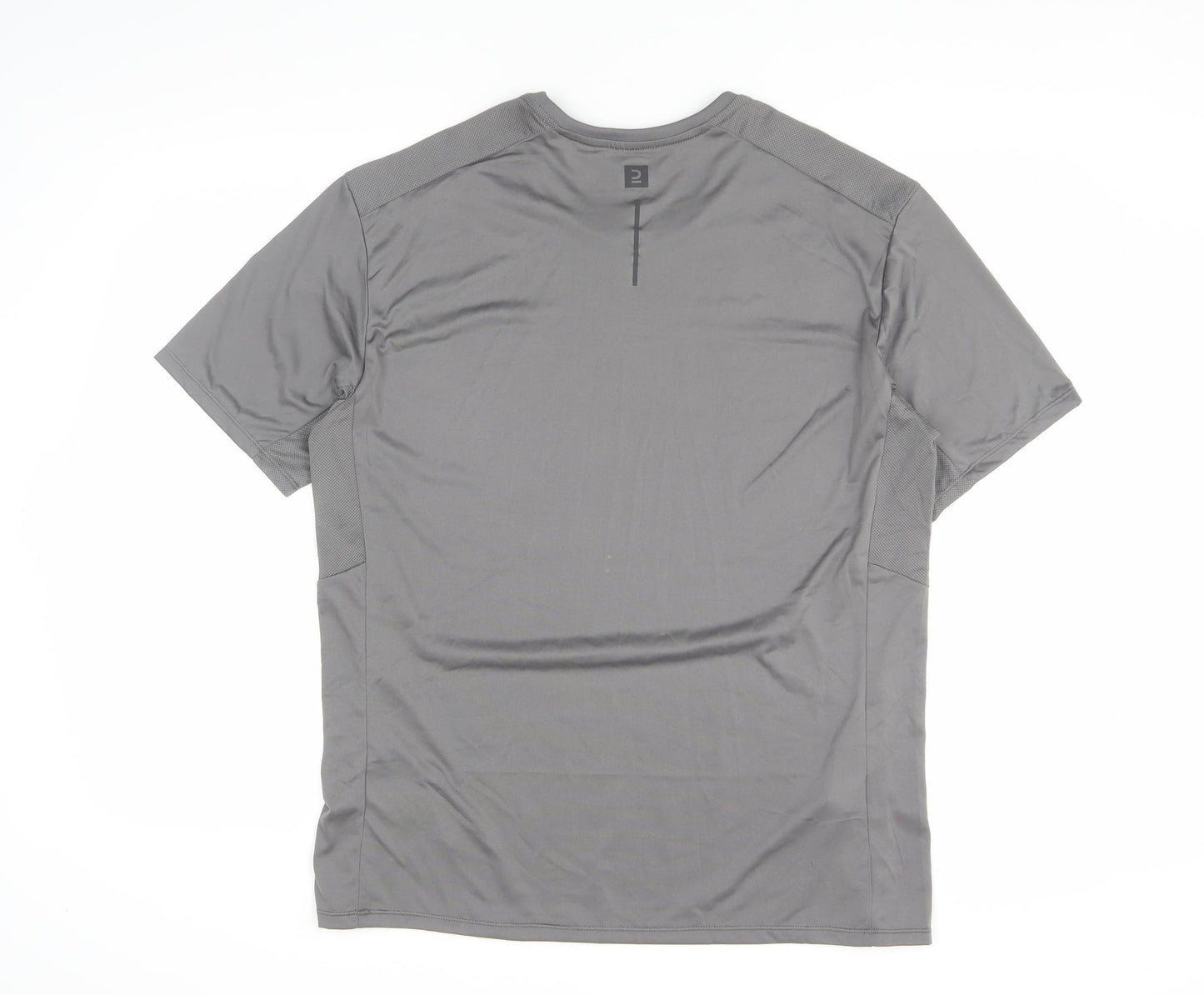 Decathlon Men's Grey XL Basic Gym T-Shirt