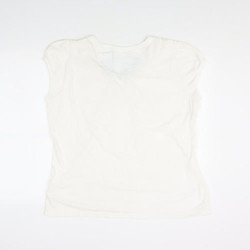 Mantaray White Cotton Women's Blouse Size 20