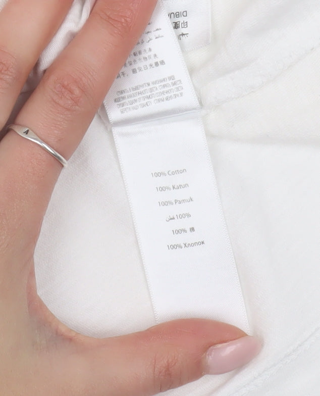 Mantaray White Cotton Women's Blouse Size 20