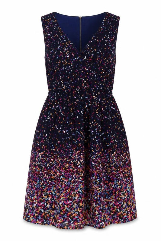 Front view of Goldkid London Women’s Multicoloured A-Line Dress, size UK 12
