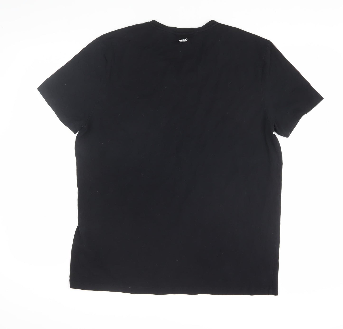 Hugo Boss Men's Black 2XL V-Neck Short Sleeve T-Shirt