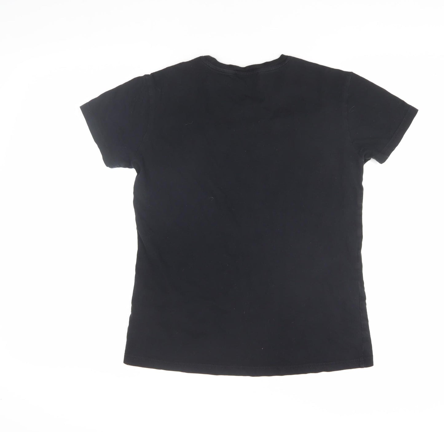Diesel Unisex Black Cotton Crew Neck T-Shirt M