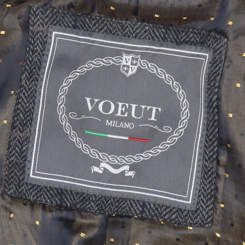 Voeut Grey Tweed Blazer, Unisex, Size 36, Classic Check