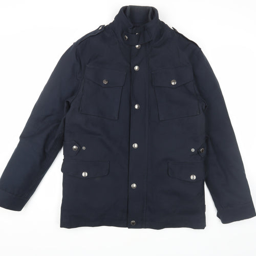 St. George by Duffer Men's Black Military Jacket S