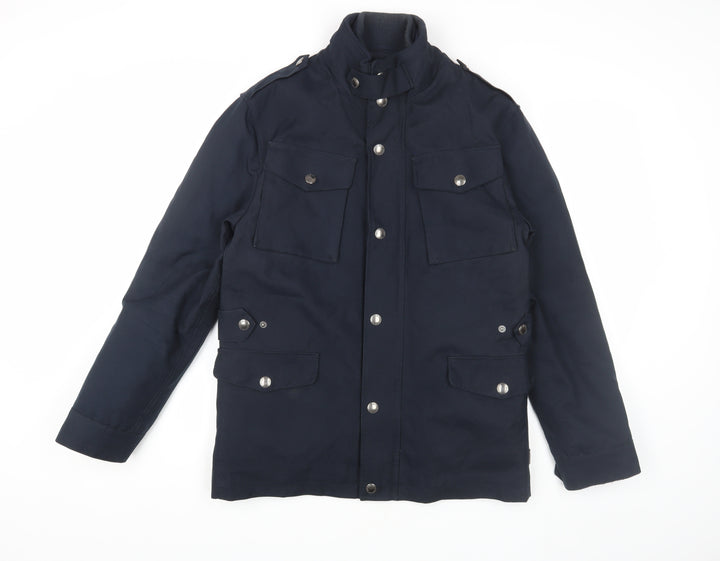 St. George by Duffer Men's Black Military Jacket S