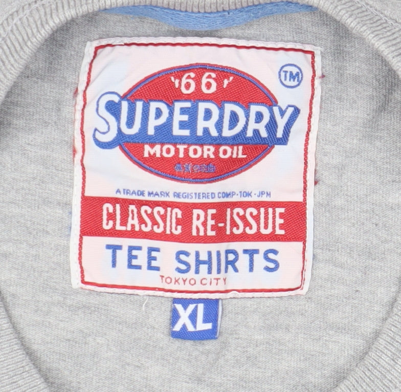 Superdry Men's Grey XL Graphic Print T-Shirt