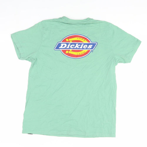 Dickies Men's Green Medium Crew Neck T-Shirt