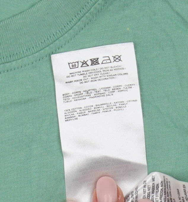 Dickies Men's Green Medium Crew Neck T-Shirt