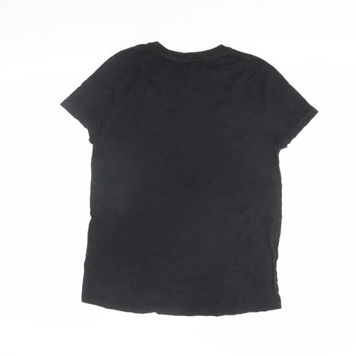 Disney Women's Black Mickey Mouse T-Shirt XS Casual