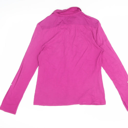 White Stuff Women's Pink Button-Up Shirt Size 12