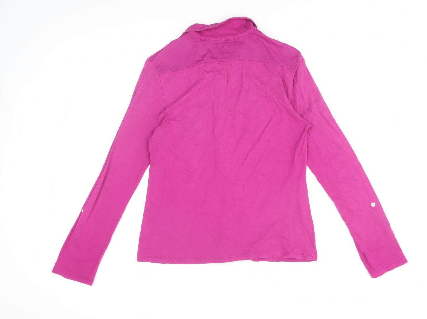 White Stuff Women's Pink Button-Up Shirt Size 12