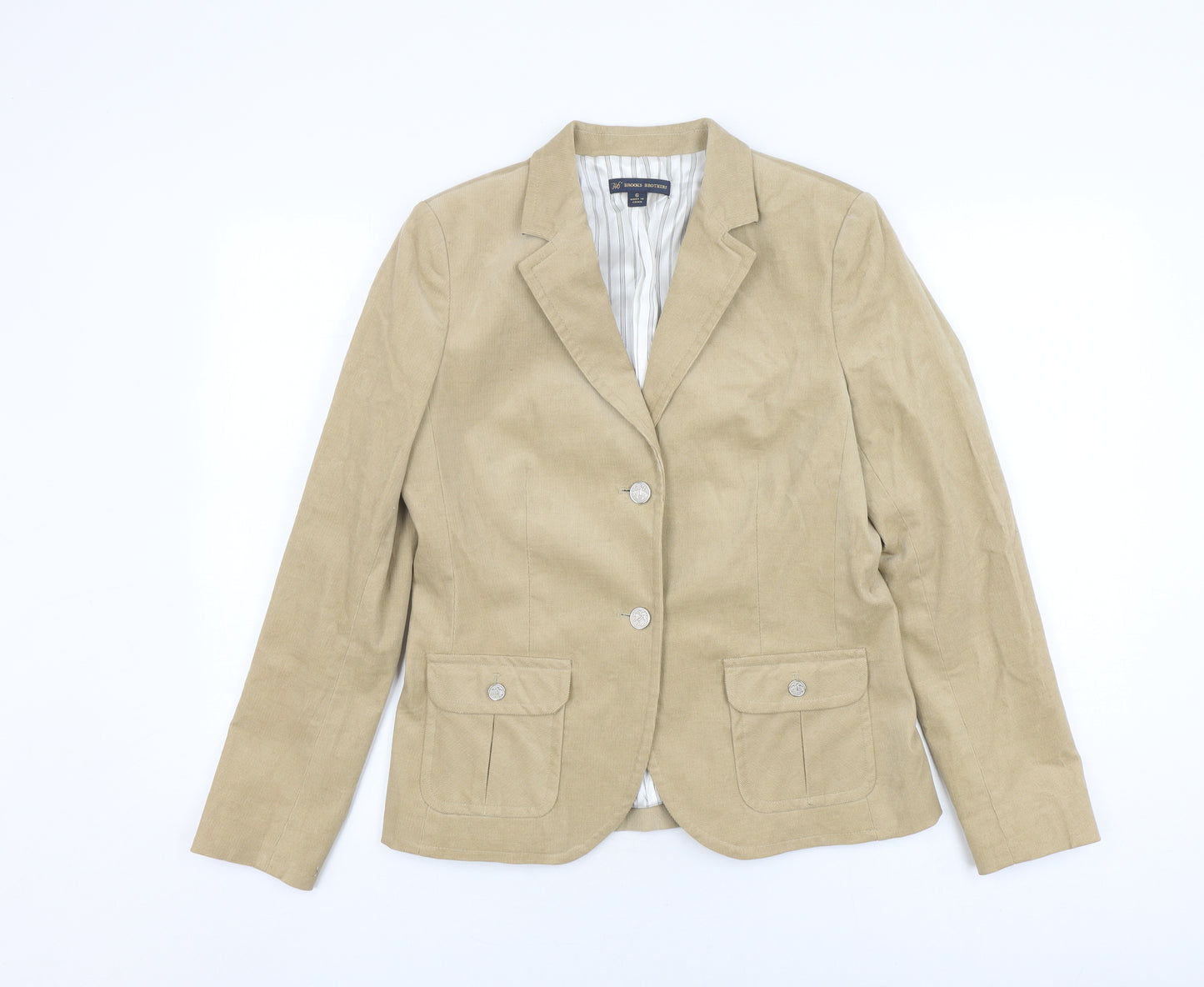 Brooks Brothers Beige Blazer Women’s Size 6 - Elegant Business Wear