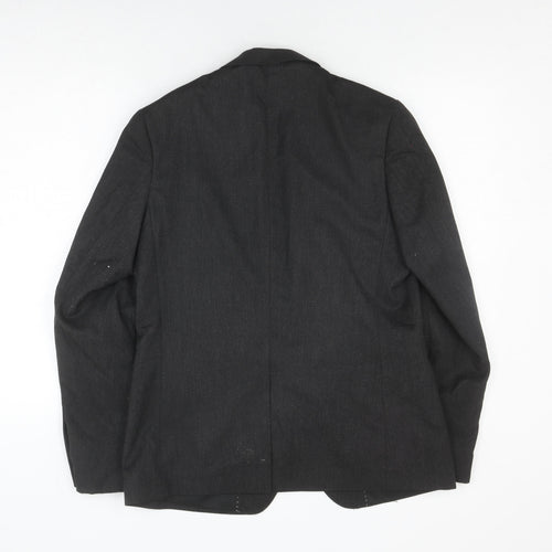 Moss London Black Slim Fit Men's Blazer 40 Regular Formal