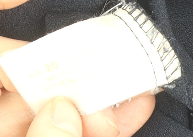 Ann Harvey Women's Black Overcoat Size 20 - Classic Elegance