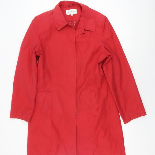 EWM Women's Red Mid-Length Overcoat Size 12