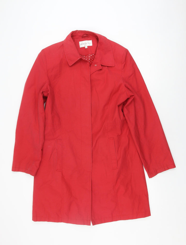 EWM Women's Red Mid-Length Overcoat Size 12