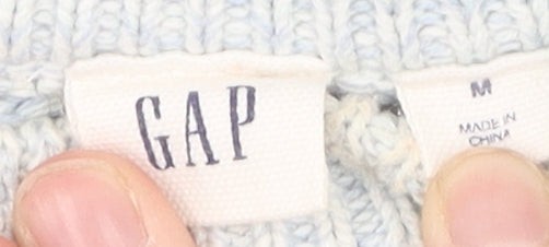 Gap Women's Blue Cable-Knit Jumper M Knit Pullover