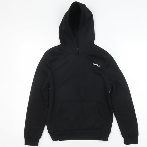 Slazenger Boys Black Pullover Hoodie, Size 11-12 Years