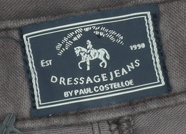 Paul Costelloe Womens Brown Straight Trousers Size 16