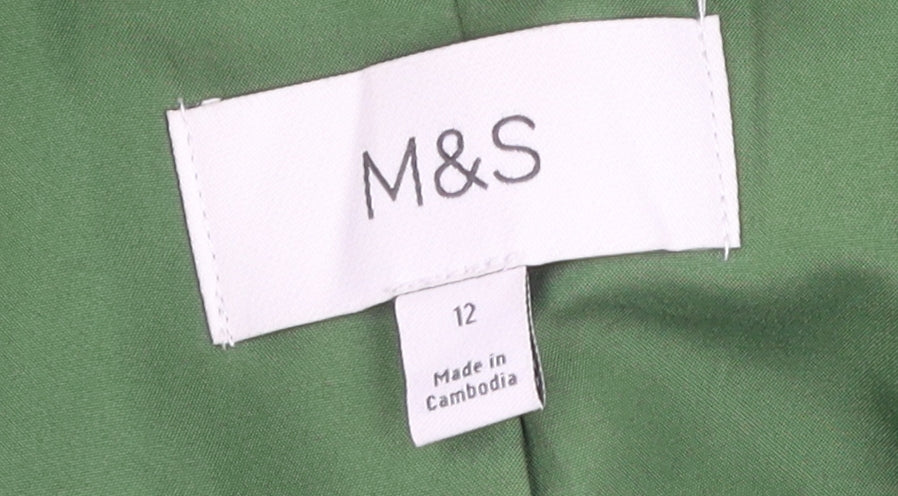 Marks and Spencer Women's Green Pea Coat Size 12