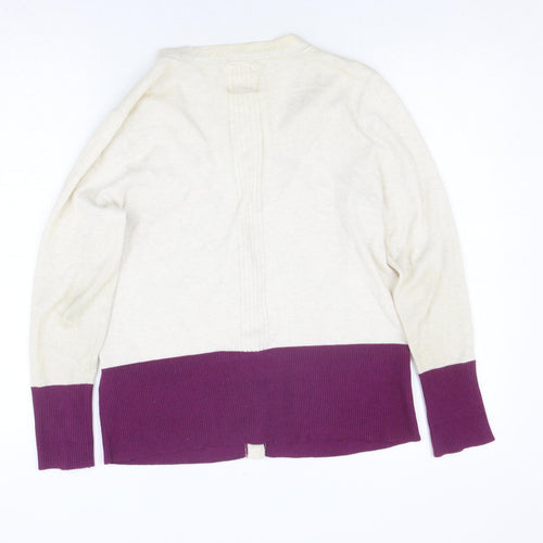 White Stuff Women's Multicoloured Cardigan, Size 12, V-Neck