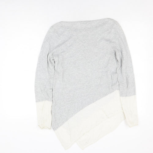 Mint Velvet Grey Boat Neck Women's Pullover Jumper Size 10