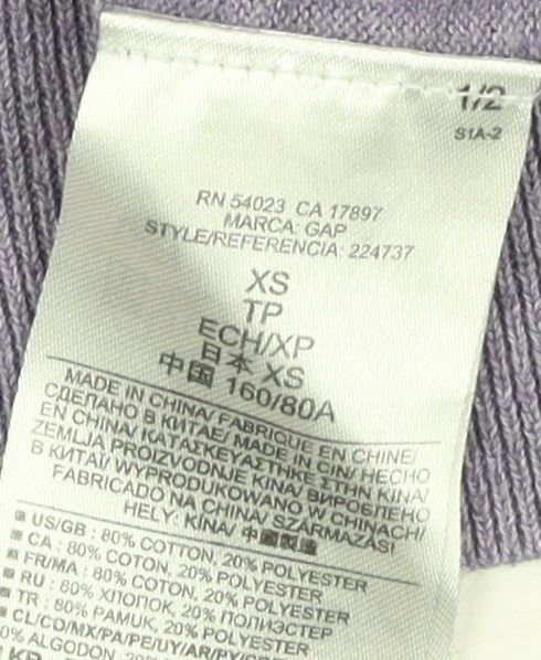 Gap Women's Purple Pullover Jumper XS