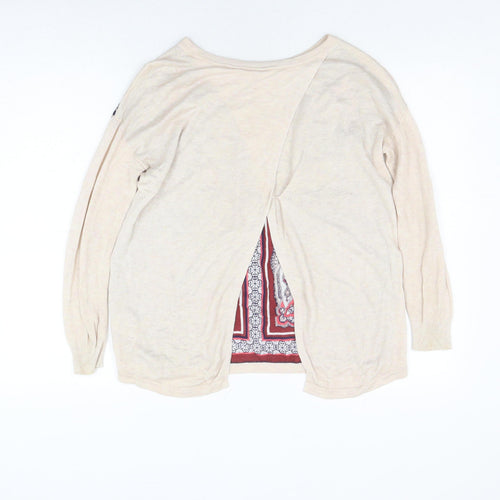 Oasis Women's Beige Paisley Cardigan, Size XS
