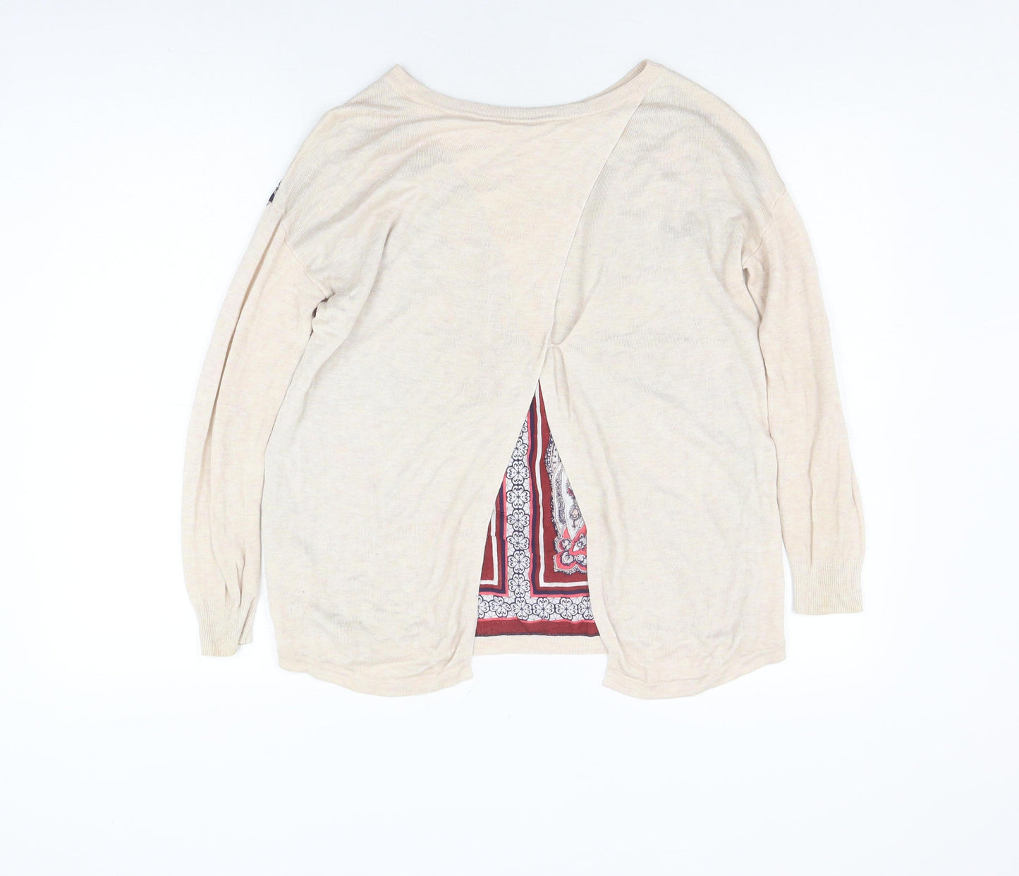 Oasis Women's Beige Paisley Cardigan, Size XS