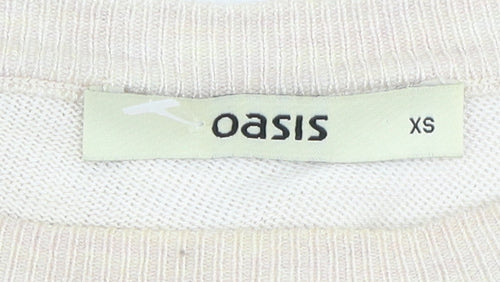 Oasis Women's Beige Paisley Cardigan, Size XS