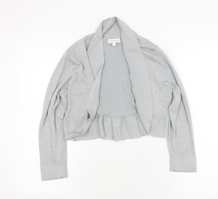 Monsoon Women's Silver Jacket - M, Long Sleeve