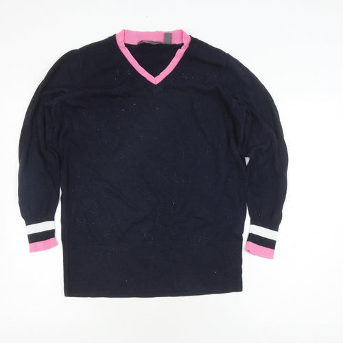 Ruth Langsford Women's Multicoloured V-Neck Jumper M
