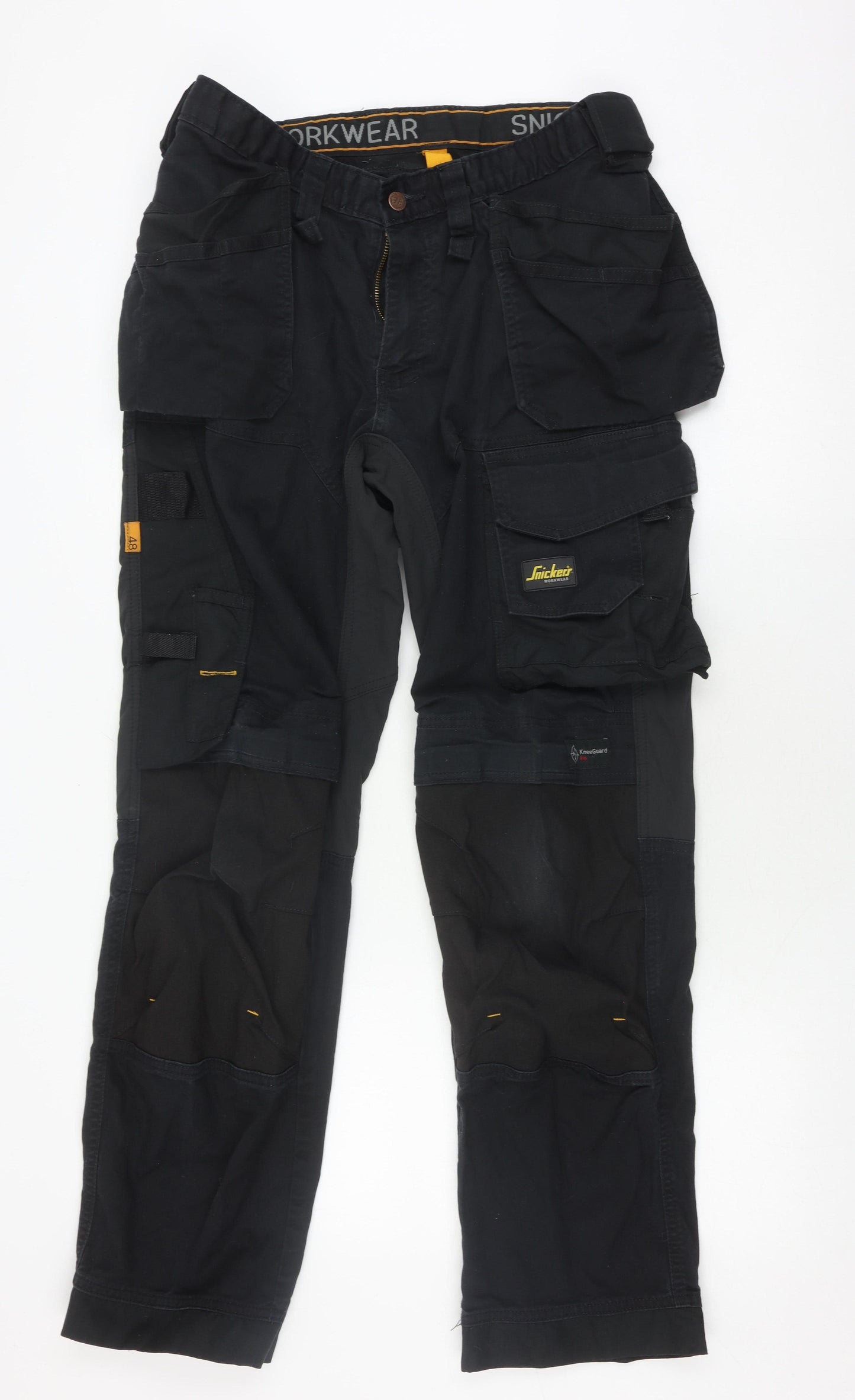 Snickers Men's Black Cargo Trousers, Size S