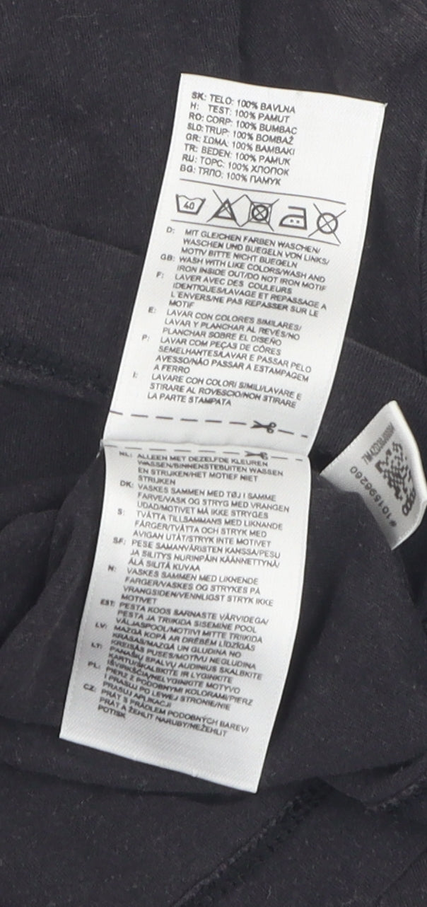 Adidas Women Black T-Shirt Size 12