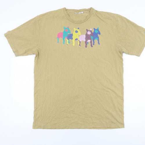 Boxfresh Men’s Beige Animal Graphic T-Shirt L