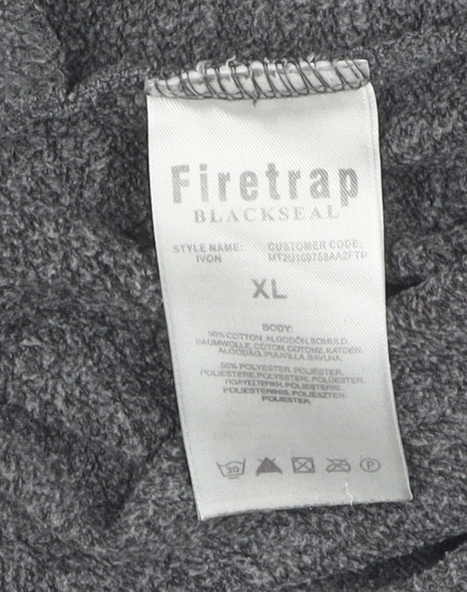 Firetrap Blackseal Men's Grey Joggers XL, Athleisure Wear