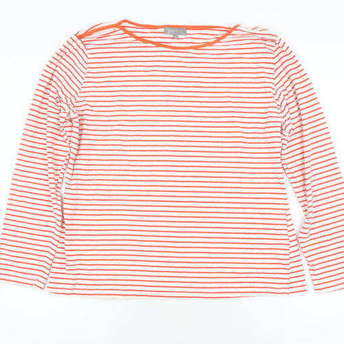 First Avenue Women's XL Striped Long Sleeve T-Shirt