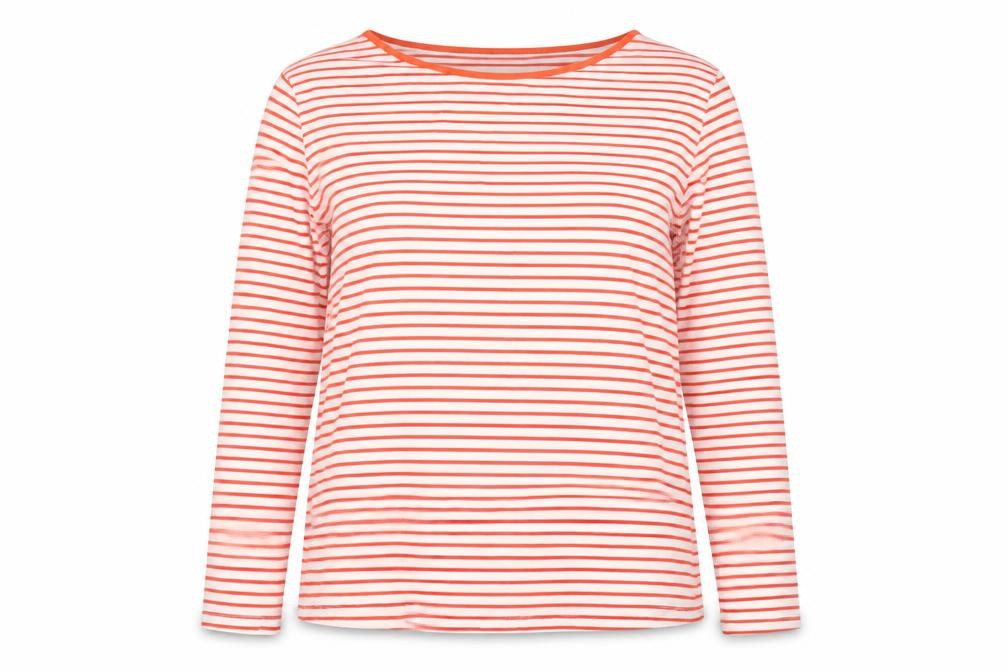 First Avenue Women's XL Striped Long Sleeve T-Shirt