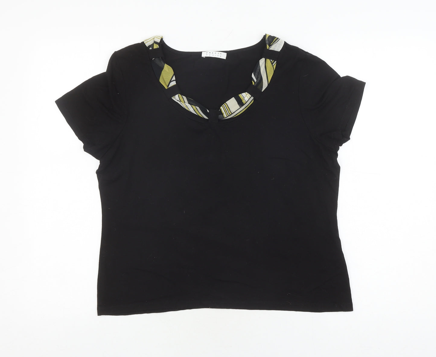 Precis Petite Women's Black T-Shirt L