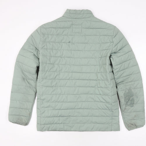 Jack & Jones Unisex Green Puffer Jacket M