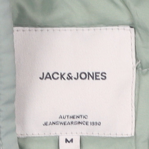 Jack & Jones Unisex Green Puffer Jacket M