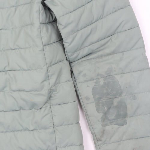 Jack & Jones Unisex Green Puffer Jacket M