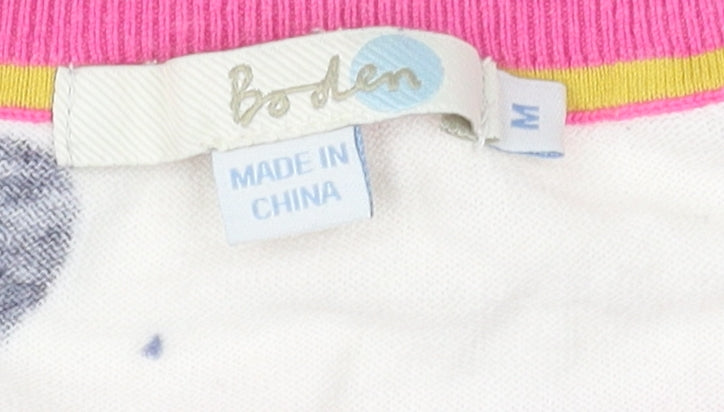 Boden Women's Ivory Polka Dot Pullover Jumper M