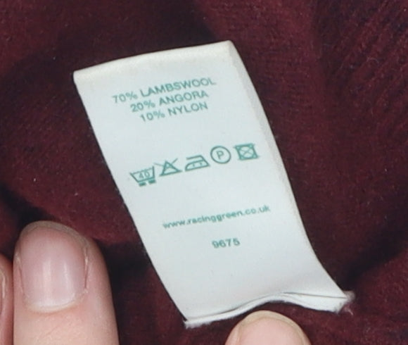 Racing Green Women's Roll Neck Wool Jumper Size 14