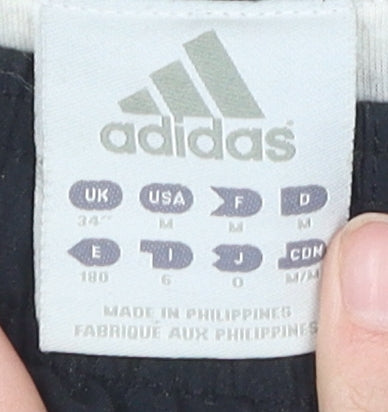 Adidas Men's Black Track Pants Size L Regular Fit
