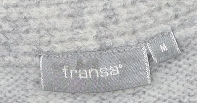 Fransa Men's Grey Knit Pullover Jumper M